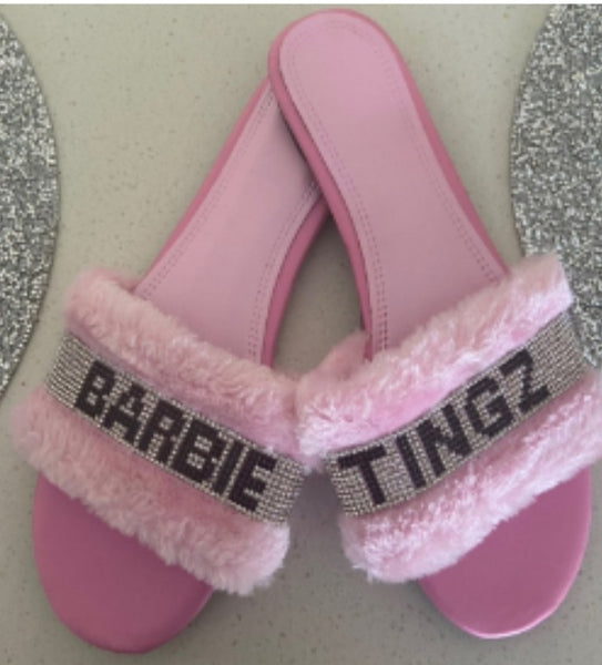 Sassy Barbie Slippers She Is Worthy Online Boutique