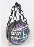 Kandi Girl BBall Graffiti Purse