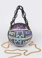 Kandi Girl BBall Graffiti Purse